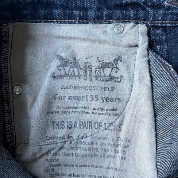 Levi's 501 Jeans Mens 29x30 Blue Slim Zip Fly Medium Wash - Used, See Photos - Picture 5 of 7
